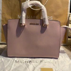 Michael Kors Selma Large Saffiano Leather Satchel